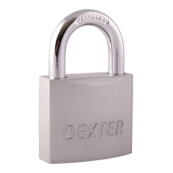 285606 Candado metalico 50mm llave tradicional gancho corto pulido blister Dexter