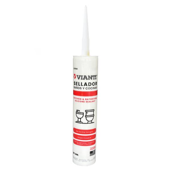 285940 Silicon baños y cocinas cartucho 280ml blanco Vianti