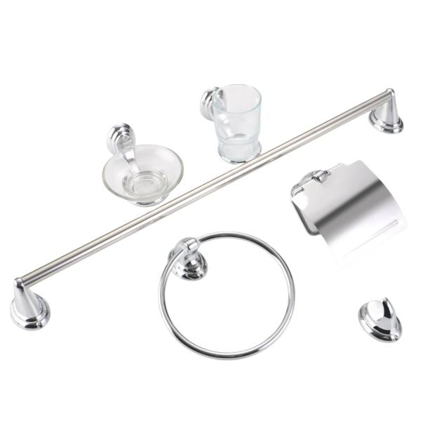 285945 Juego accesorios para baño con 6pz cromado Vianti