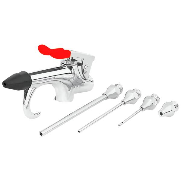 286043 Juego pistola soplete con 5 boquillas Aksi