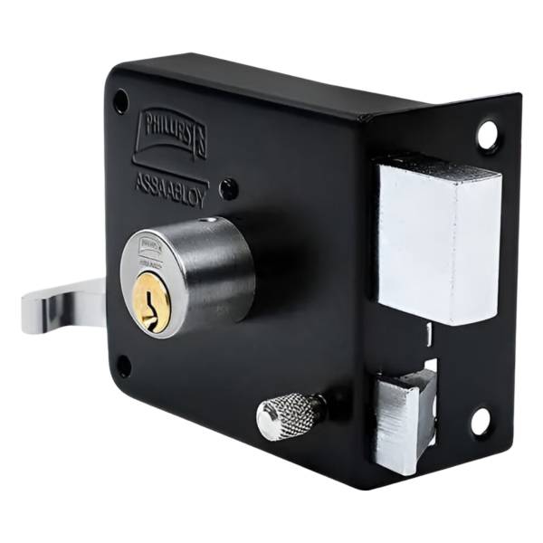 286118 Cerradura sobreponer derecha negra montafacil 175MFND Phillips