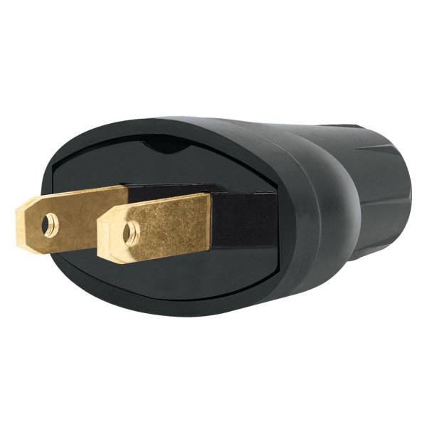 286162 Clavija ovalada PVC negro Vianti
