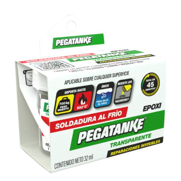 286391 Pegamento epox al frio 32ml transparente Pegatanke