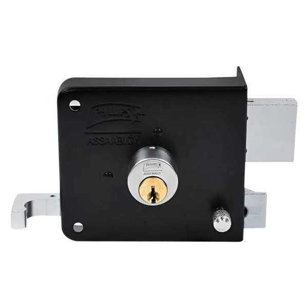 286405 Cerradura sobreponer izquierda negra montafacil blister Phillips