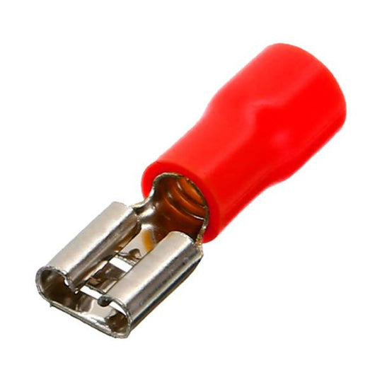 286474 Terminal hembra cal 22-16 AWG .250hma roja con 50pz Igesa