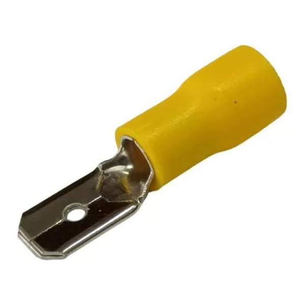 286476 Terminal plana cal 12-10 AWG 1/2 amarilla con 25pz Igesa