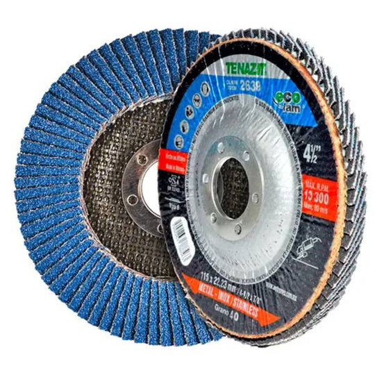 286479 Disco laminado 4-1/2" x 7/8" zirconio grado 40 Tzs Ecolam Austromex