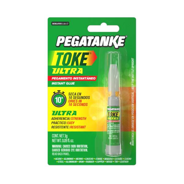 286821 Pegamento instantaneo 03.0gr liquido Toke Ultra Pegatanke