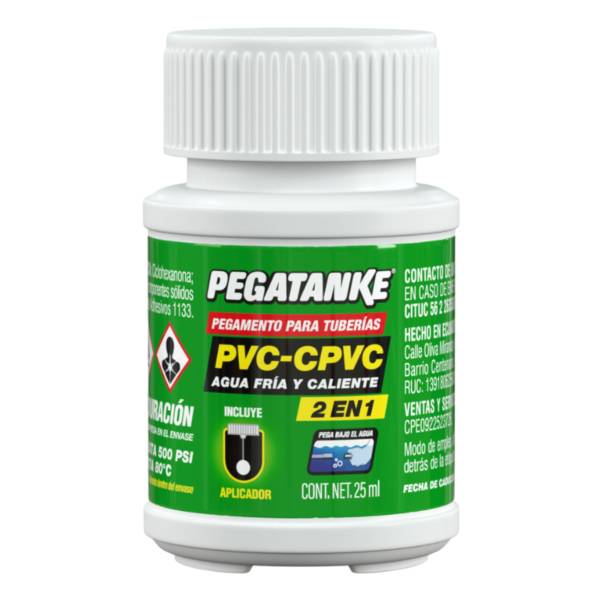 286823 Pegamento para PVC y CPVC 25ml Pegatanke