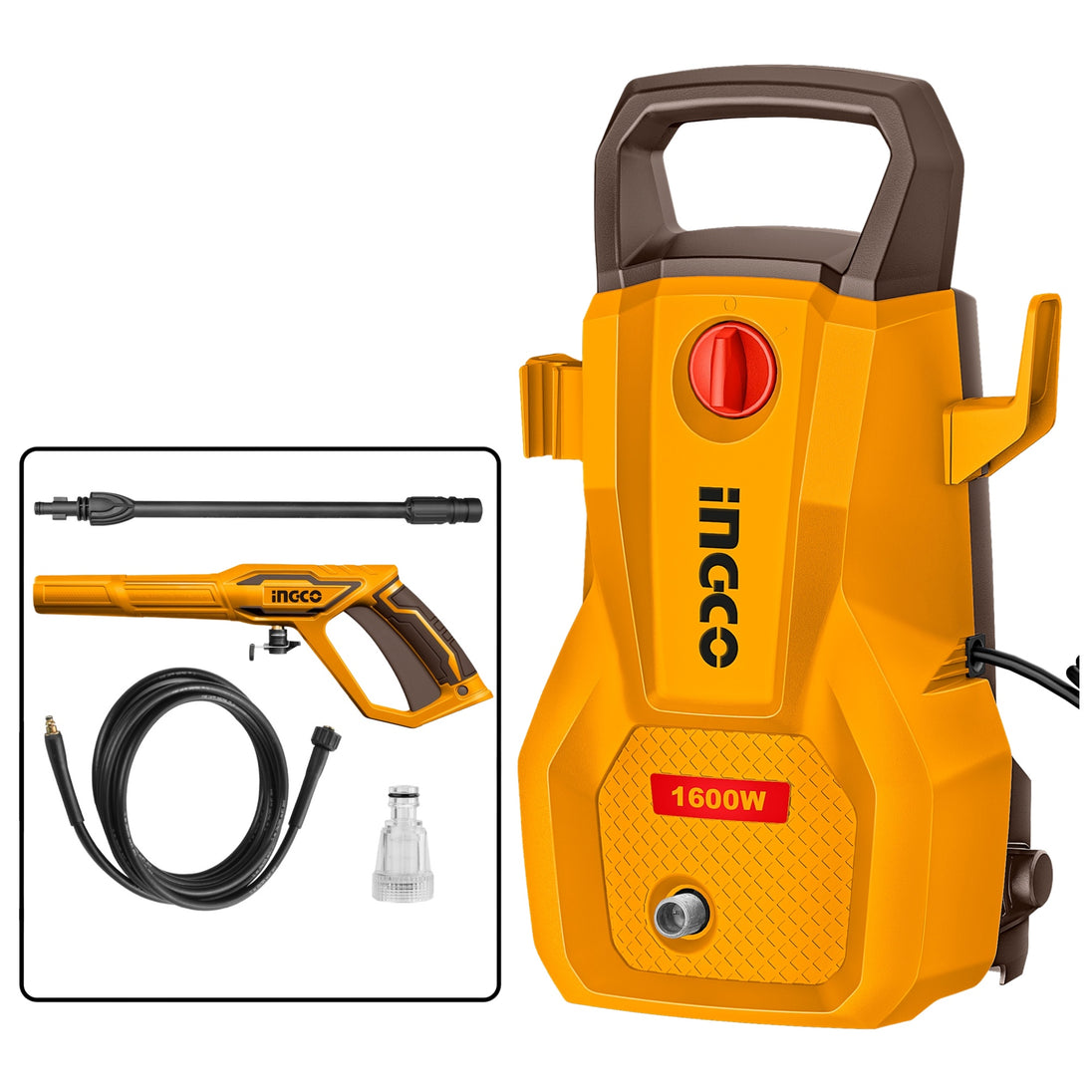 Hidrolavadora eléctrica Ingco UHPWR16008 con manguera de 5 m