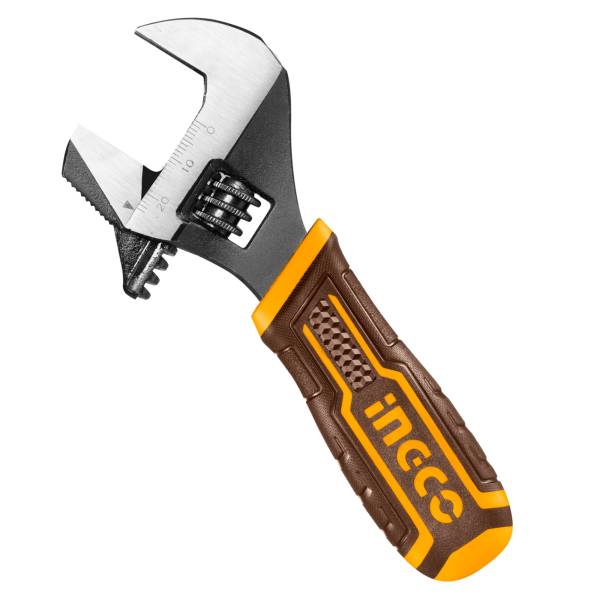 286858 Llave ajustable [perico] 06 2en1 mango con grip CrV Ingco