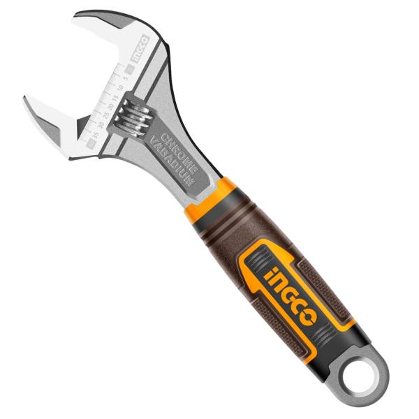 286860 Llave ajustable [perico] 10 crom mango con grip CrV Ingco