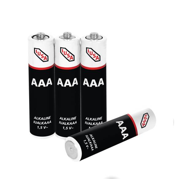 287191 Pila alcalina AAA blister con 4 pz Iusa