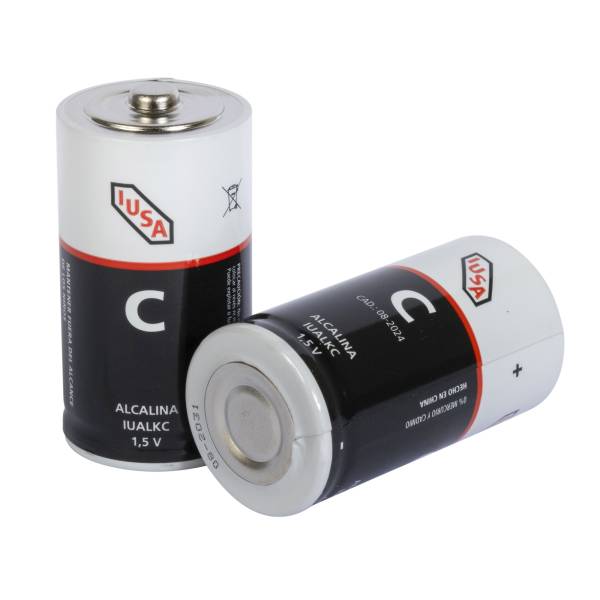 287192 Pila alcalina C blister con 2 pz Iusa