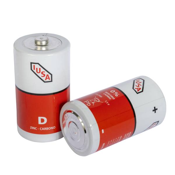 287198 Pila zinc-carbon D blister con 2 pz Iusa