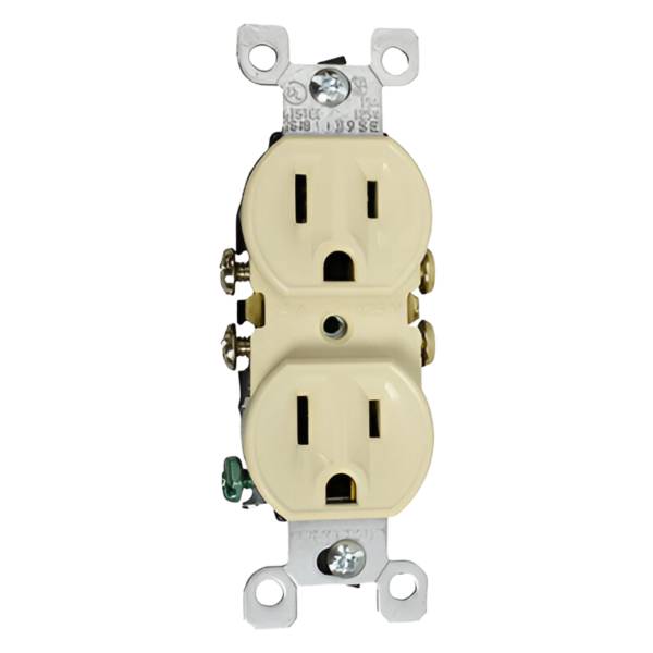 287358 Contacto duplex 2p+t marfil Leviton
