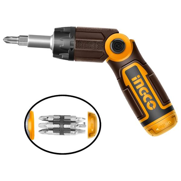 287552 Desarmador de matraca articulado 12 puntas Ingco