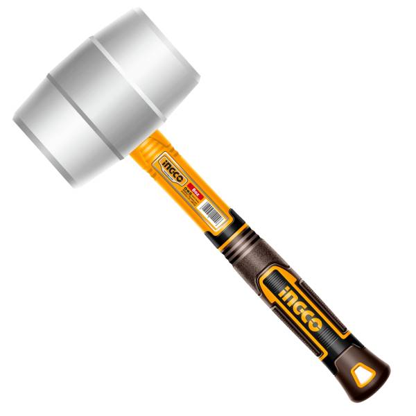287950 Mazo hule blanco 08oz mango/fibra vidrio Ingco