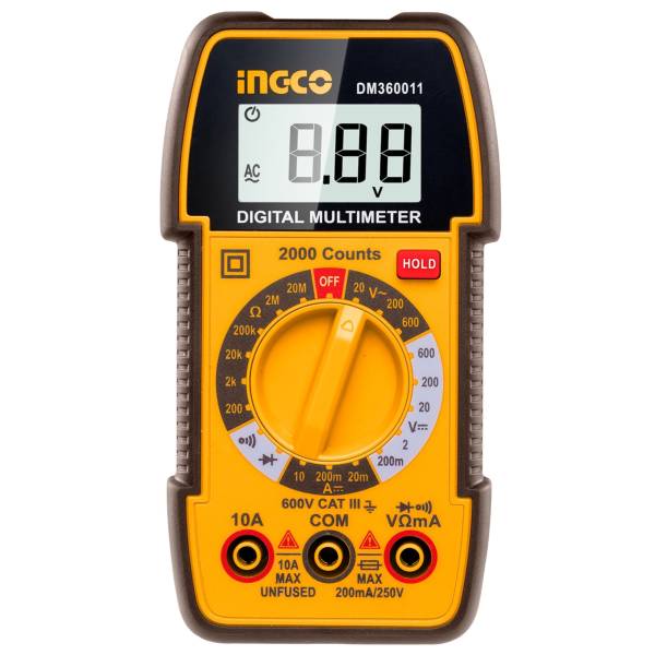 287955 Multimetro digital 600v rango manual Ingco