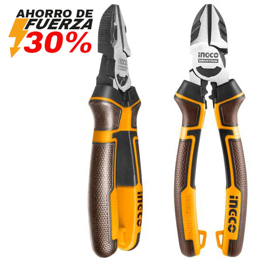287964 Pinza corte diagonal 06" alta palanca mango/grip Ingco