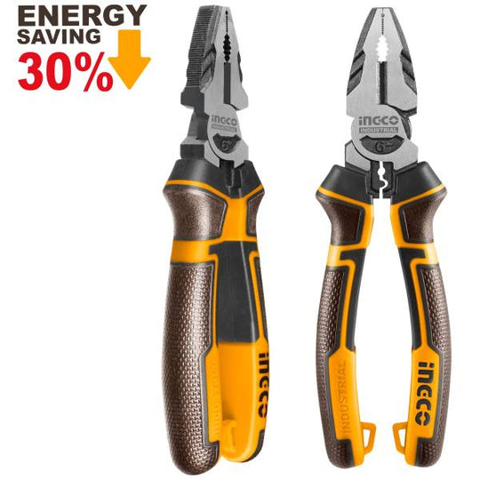 287970 Pinza para electricista 6" mango con grip Industrial Ingco