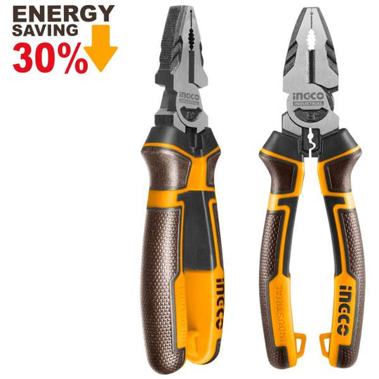 287972 Pinza para electricista 7" mango con grip Industrial Ingco