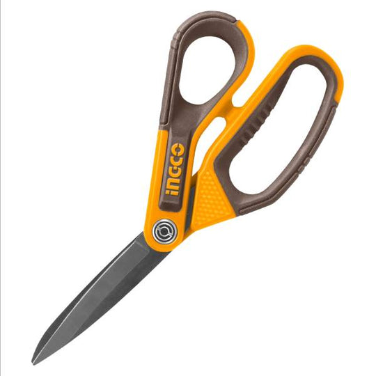 287997 Tijera inoxidable multiusos 8" mango con grip Ingco