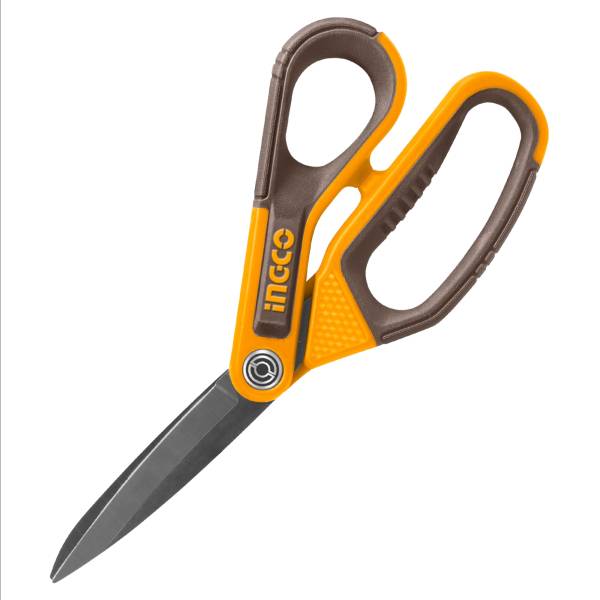 287997 Tijera inoxidable multiusos 8" mango con grip Ingco