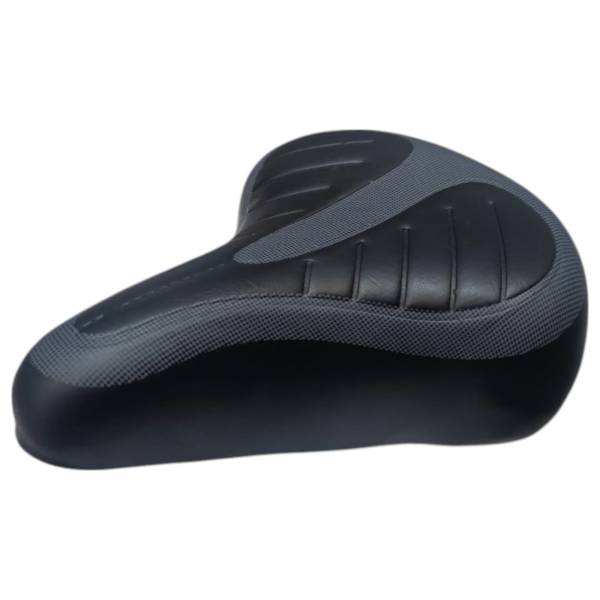 288073 Asiento para bicicleta ancho con resorte negro - gris Lince Nitro