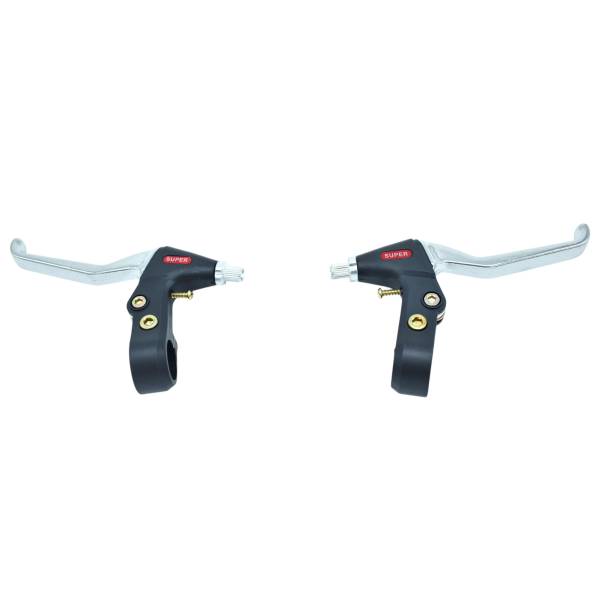 288100 Palancas para freno v para bicicleta 3 dedos negro/plata Nitro