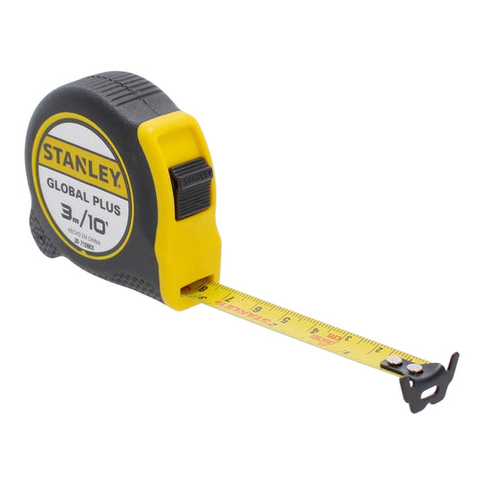 Flexómetro Stanley 30-710MX negro y amarillo de 3 m y 13 mm