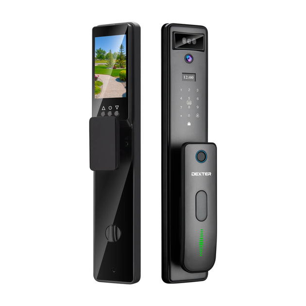 Cerradura inteligente de embutir negro/gris DEXTER Y160WIFI