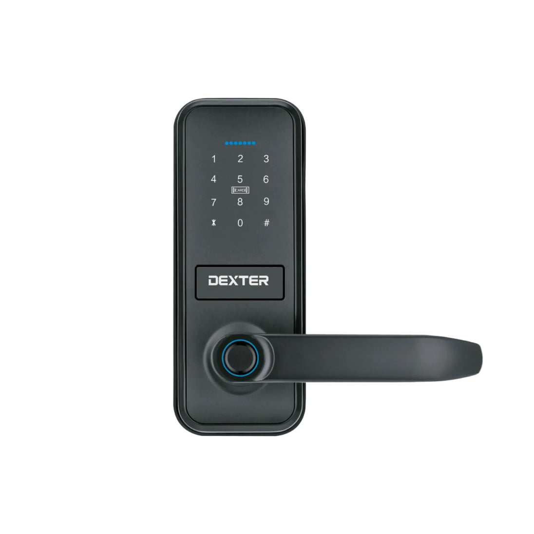 Cerradura manija inteligente tubular negra DEXTER P130WIFI