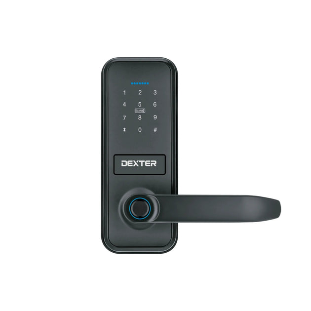 Cerradura manija inteligente tubular negra DEXTER P130WIFI