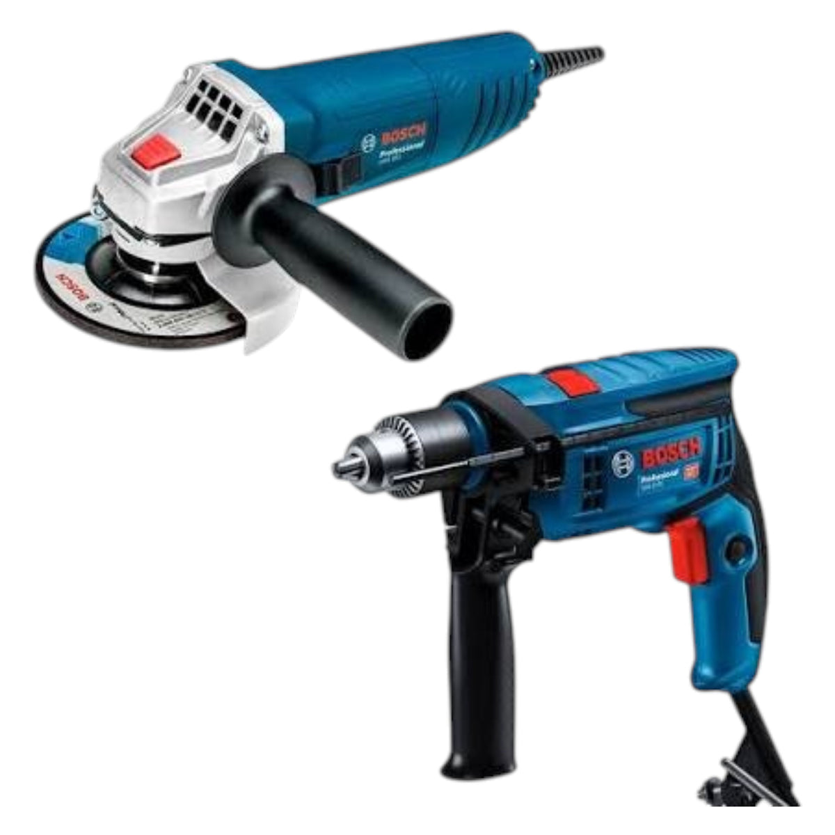Combo Bosch 06012B75G0 con rotomartillo y esmeriladora