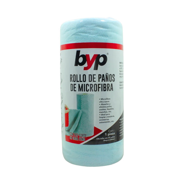 Toalla de microfibra BYP RPM55 en rollo con 55 piezas