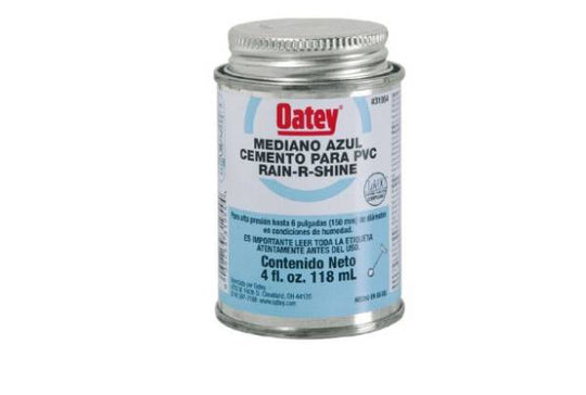 3592 Pegamento para PVC 118ml 1/8 rain shine azul Oatey
