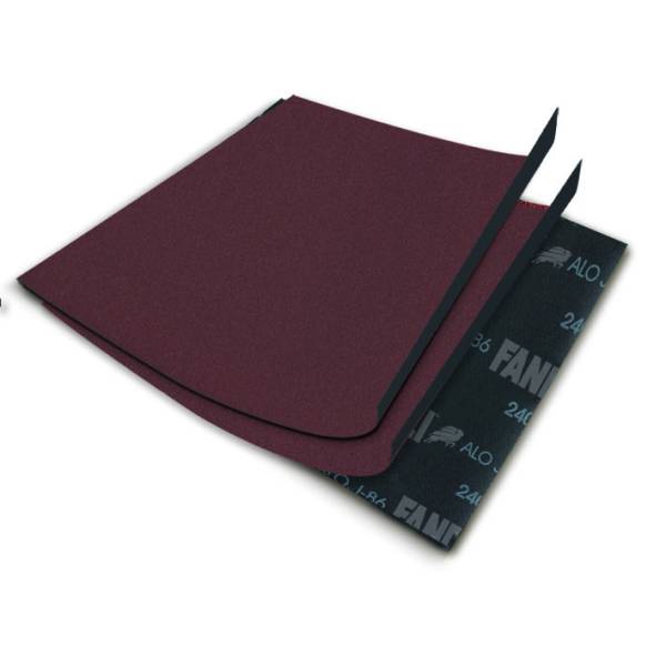 4142 Lija roja oxialum J-86 grado 080 9" x 11" metal/madera Fandeli