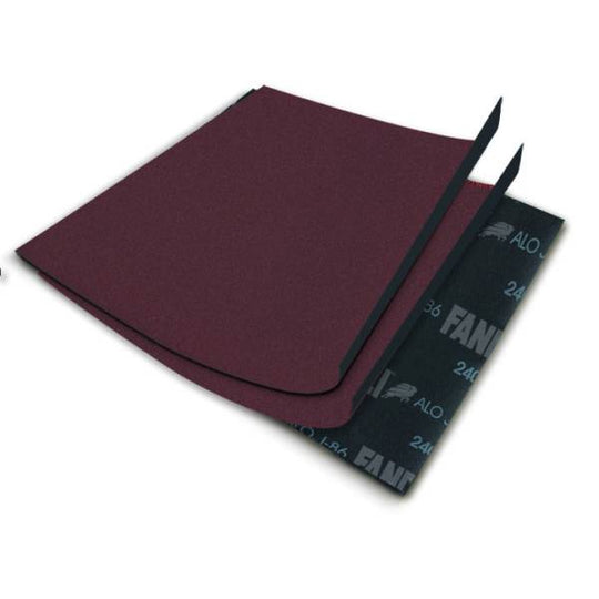 4142 Lija roja oxialum J-86 grado 080 9" x 11" metal/madera Fandeli