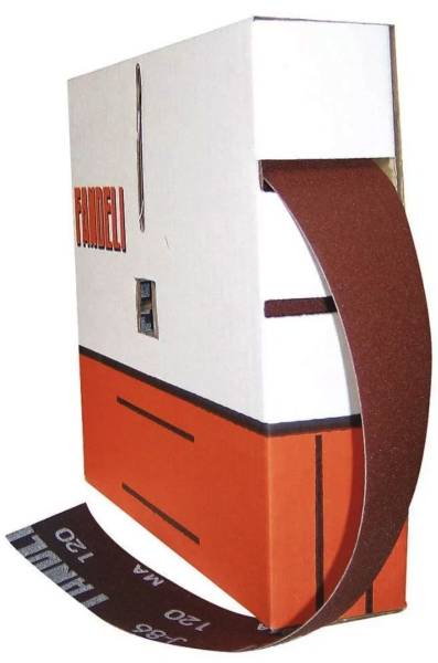 4500 Rollo lija plomero J-86 1-1/2" x 120" 45 mts Fandeli