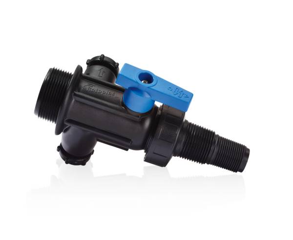 518 Multiconector con valvula y tuerca union para tinaco Rotoplas