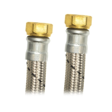 5328 Manguera para boiler de acero inoxidable 013 1/2" x 3/4" 060cm ABD60 Coflex