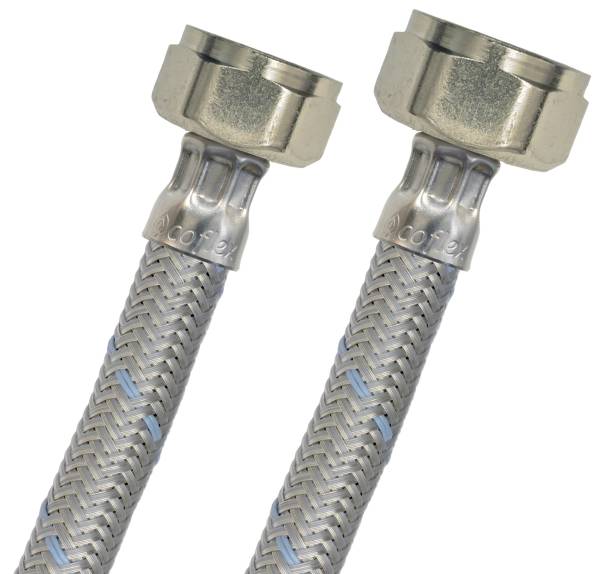 5347 Manguera para sanitario de acero basico 1/2" x 7/8" 035cm LSA35 Coflex