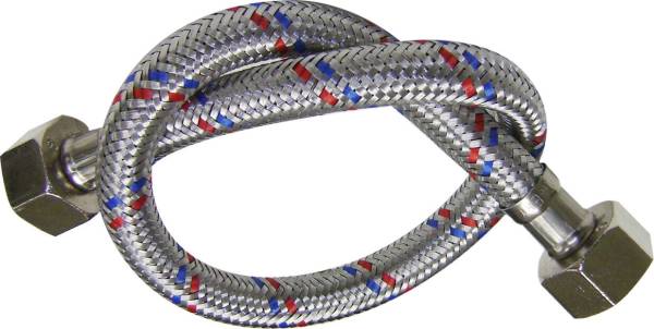 5364 Manguera para lavabo y fregadero de aluminio 1/2" x 1/2" 040cm 25ME Rugo