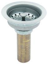 5526 Contracanasta para fregadero de acero inoxidable con tubo laton 3813m dica