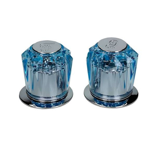 5586 Juego manerales grandes zamac acrilico azul RDG Dica
