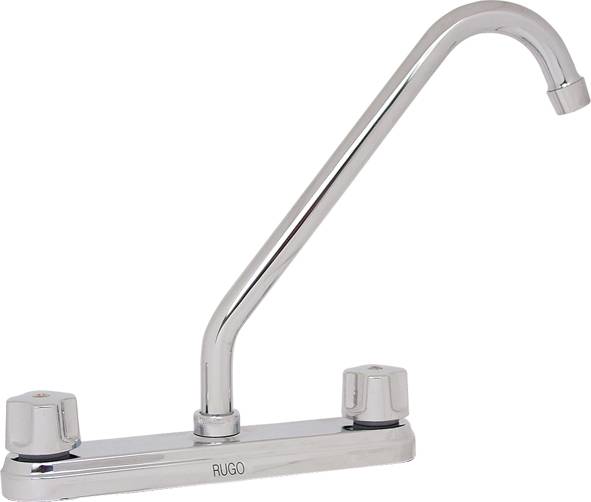 5667 Mezcladora fregadero de bronce tipo standard maneral standard 1/4 de vuelta cromada 8IE Rugo