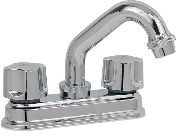 5689 Mezcladora lavabo de bronce tipo standard maneral standard cromada 24CT Rugo