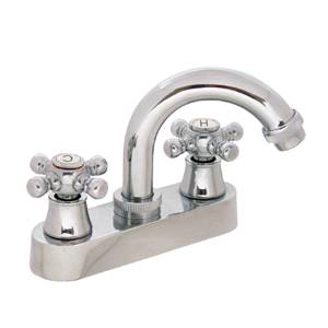 5718 Mezcladora lavabo plastica tipo standard maneral standard 1/4 de vuelta cromada 21P Rugo