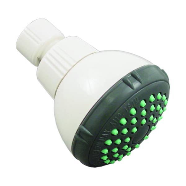 5744 Regadera sin brazo redonda 02" plastica blanco antisarro caribe 44CB Ru